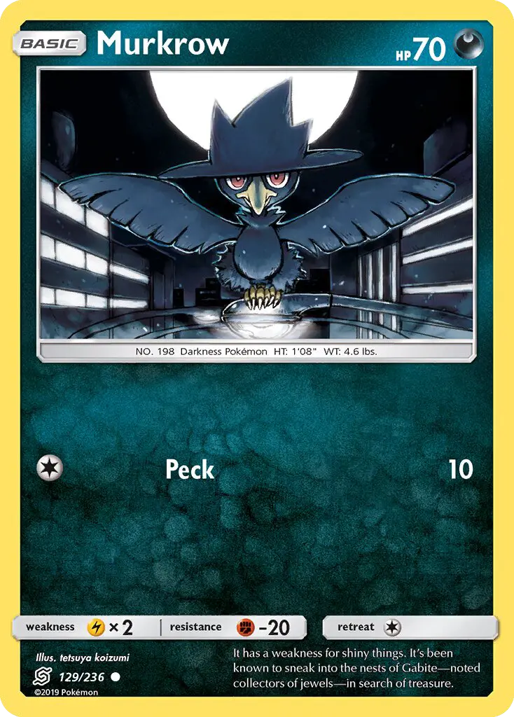 Murkrow, Pokémon card