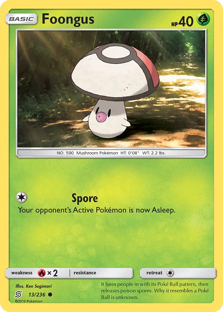 Foongus, Pokémon card