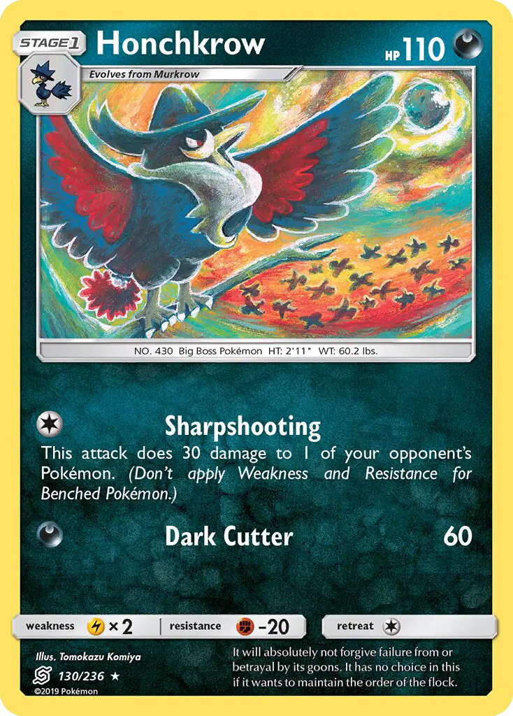 Honchkrow, Pokémon card