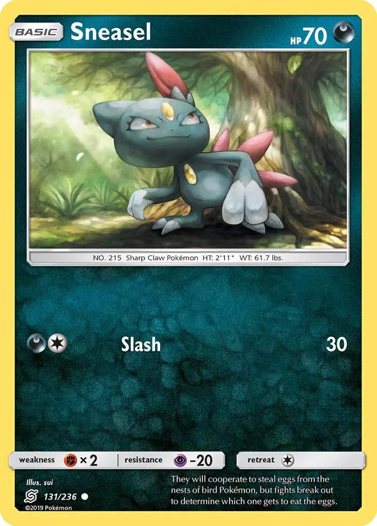 Sneasel, Pokémon card