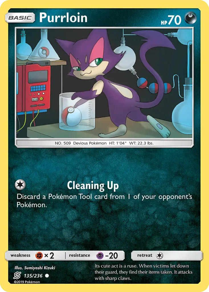 Purrloin, Pokémon card