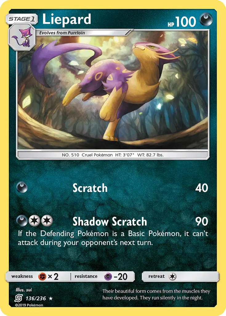 Liepard, Pokémon card