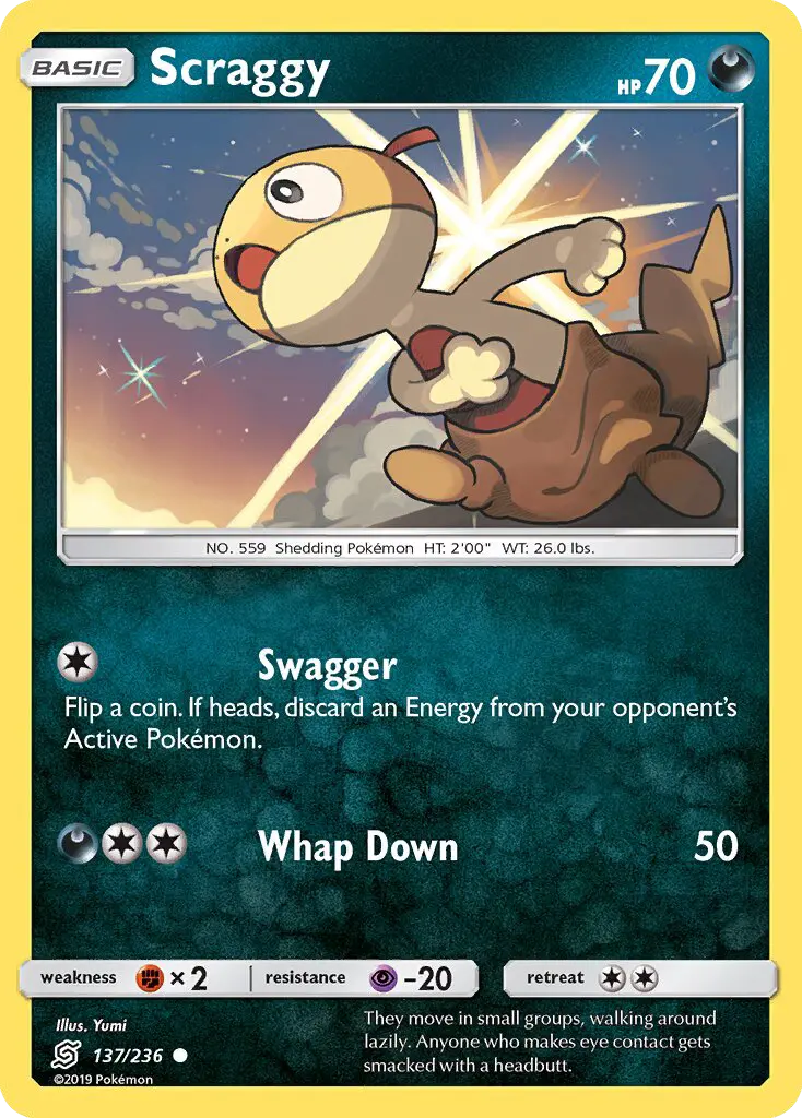 Scraggy, Pokémon card