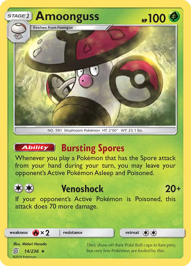 Amoonguss, Pokémon card