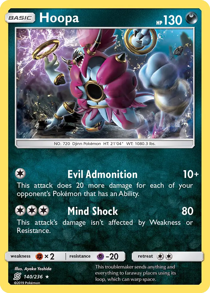 Hoopa, Pokémon card