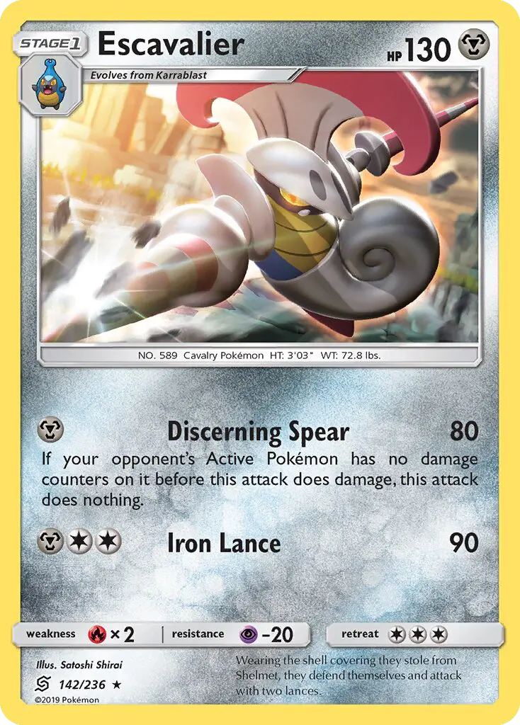 Escavalier, Pokémon card