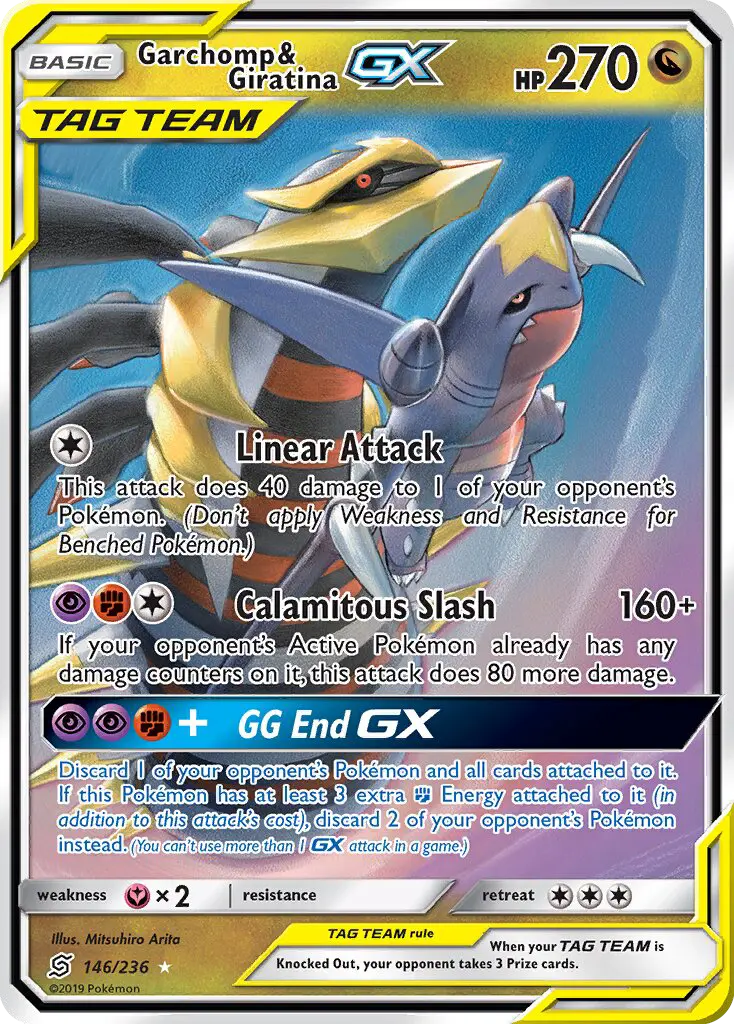 Garchomp & Giratina GX, Pokémon card