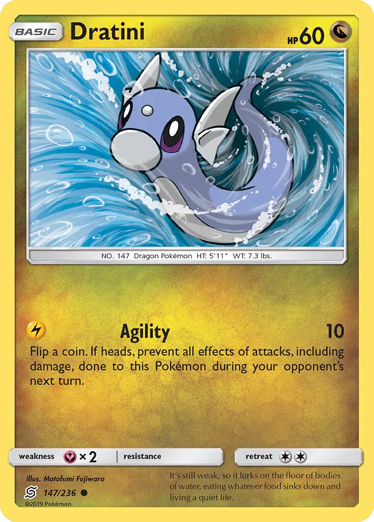 Dratini, Pokémon card
