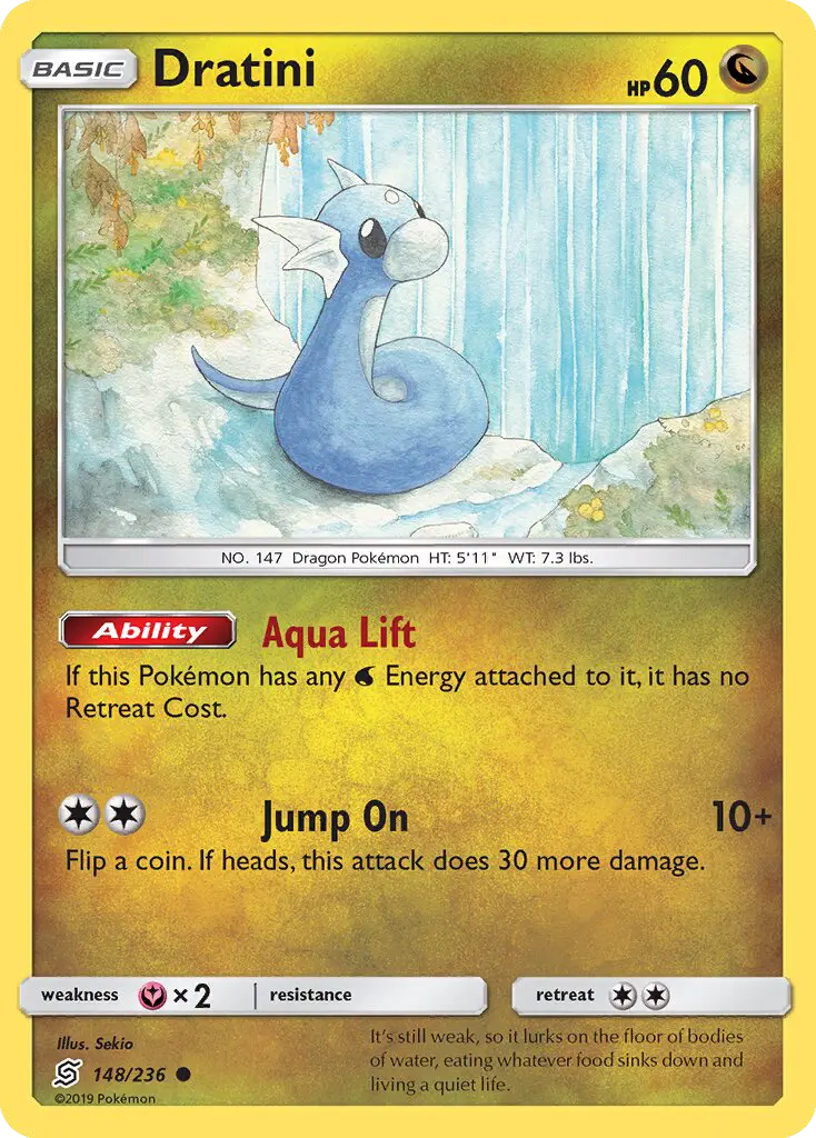 Dratini, Pokémon card