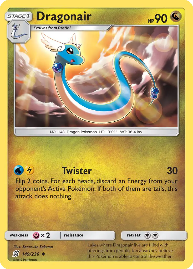 Dragonair, Pokémon card