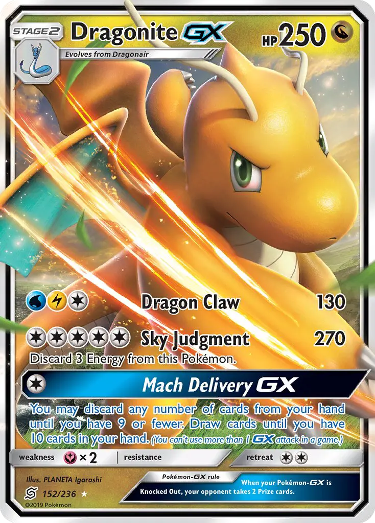 Dragonite GX, Pokémon card