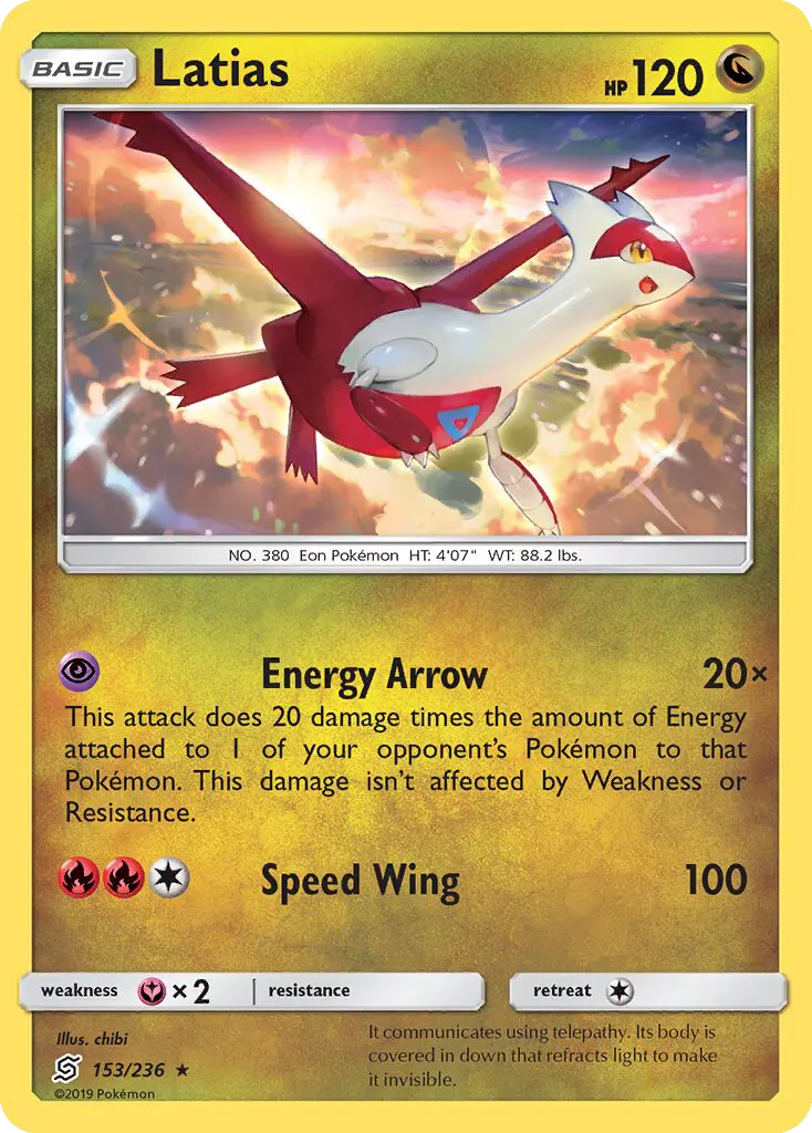 Latias, Pokémon card