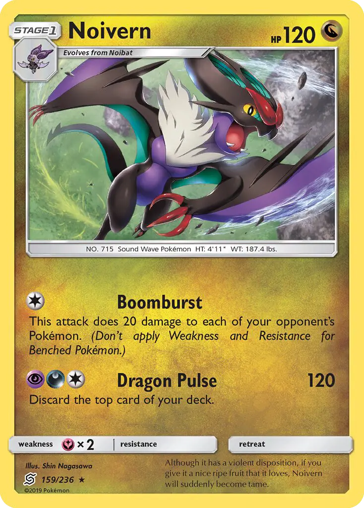 Noivern, Pokémon card