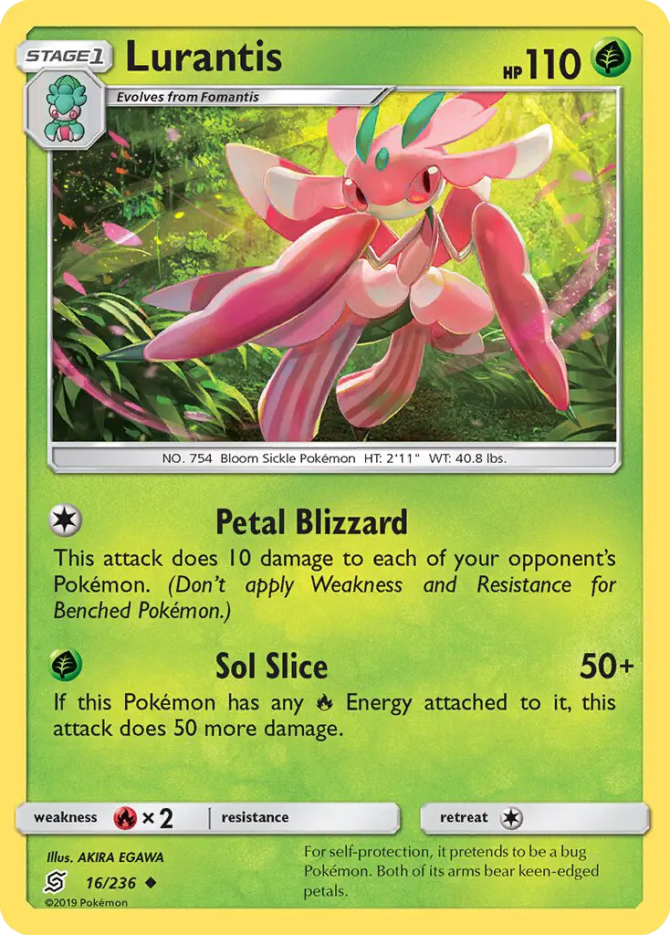 Lurantis, Pokémon card