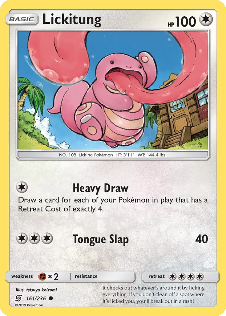 Lickitung, Pokémon card