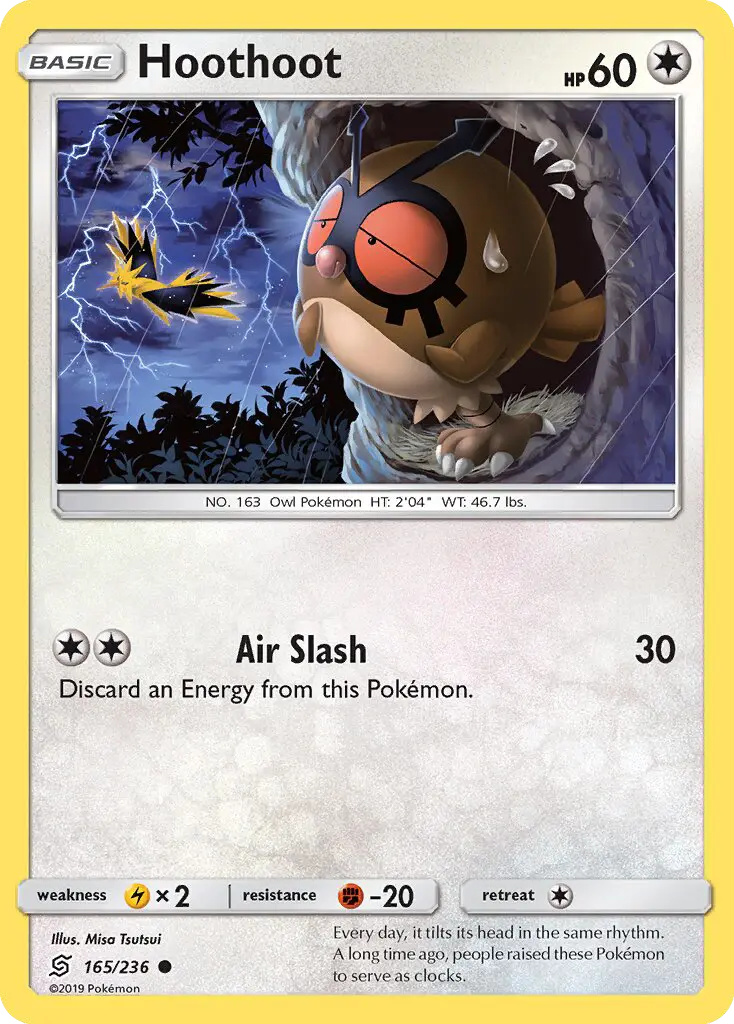 Hoothoot, Pokémon card