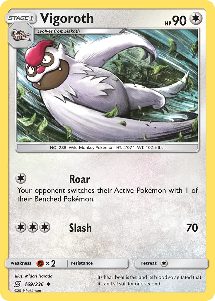 Vigoroth, Pokémon card
