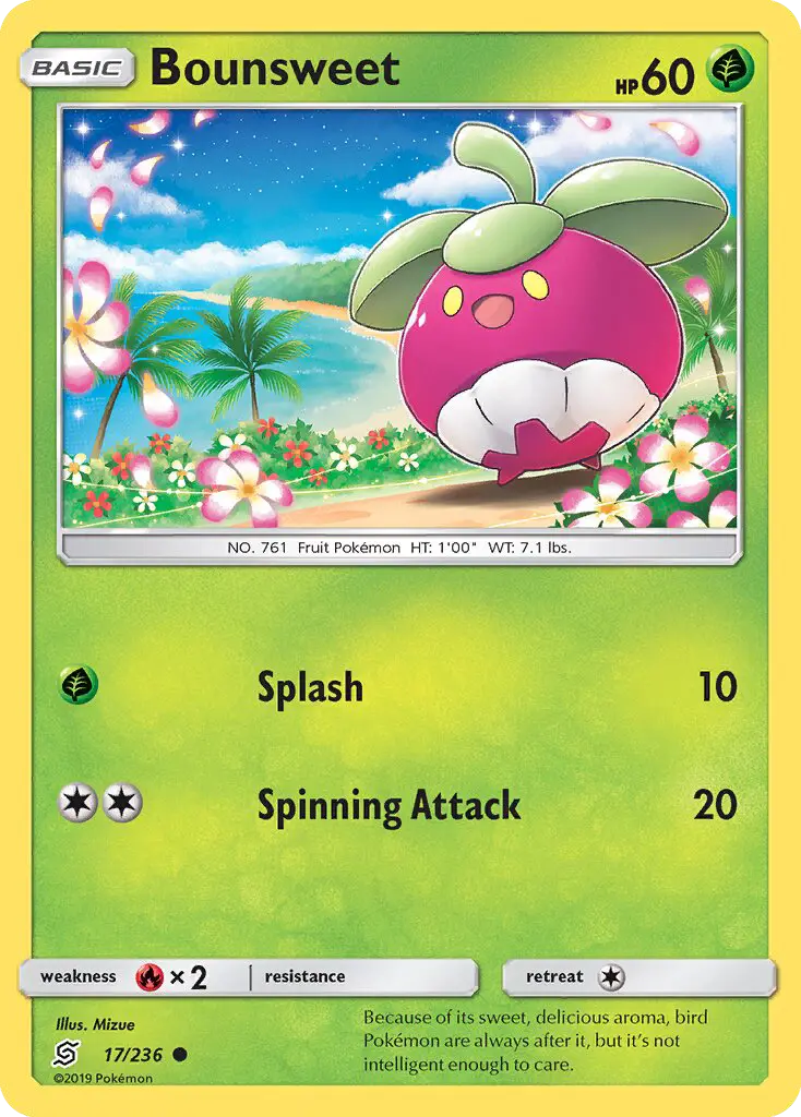 Bounsweet, Pokémon card