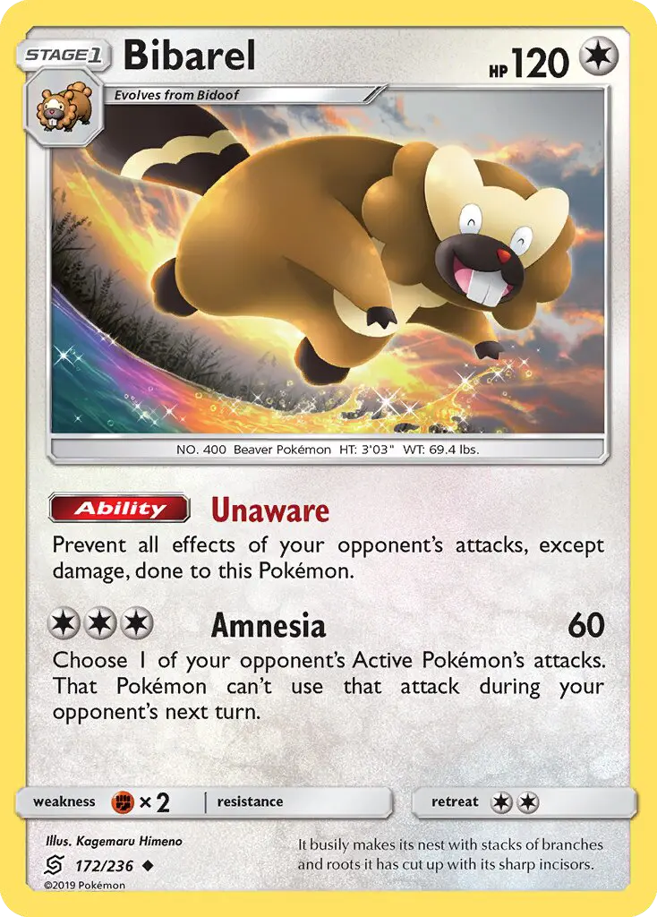 Bibarel, Pokémon card