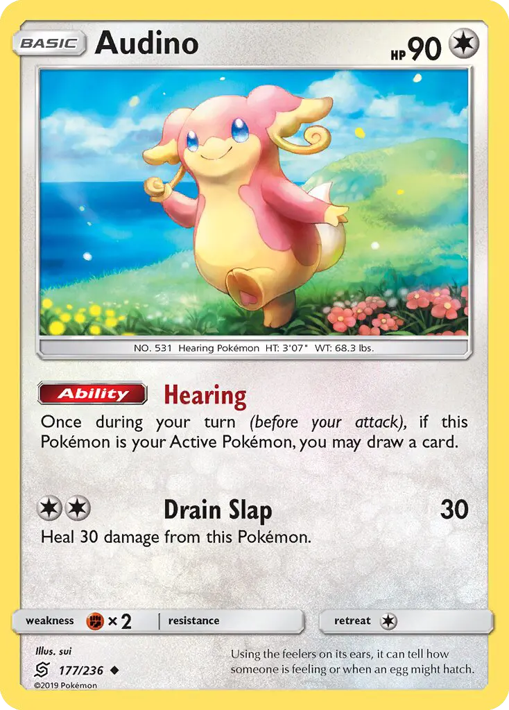 Audino, Pokémon card