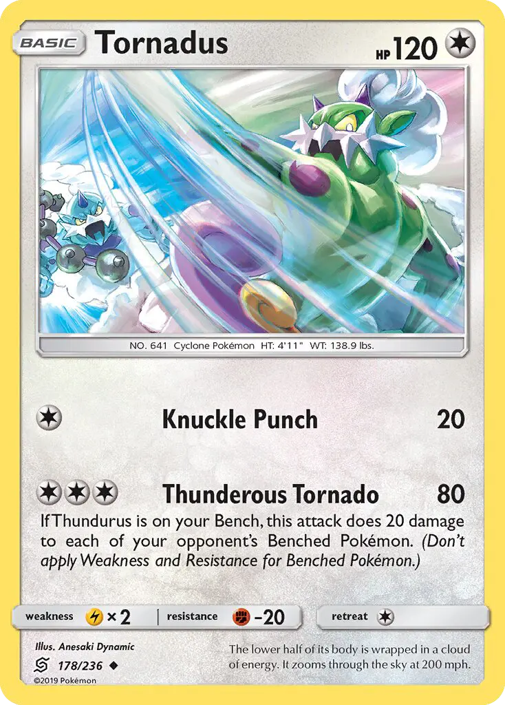 Tornadus, Pokémon card