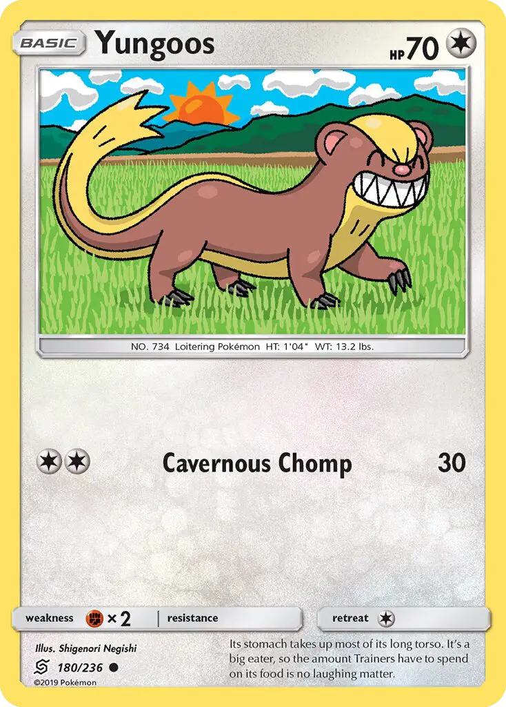 Yungoos, Pokémon card