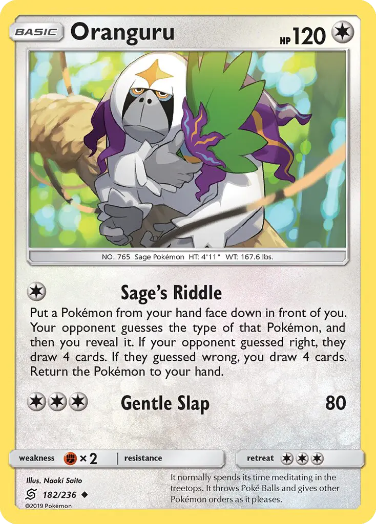Oranguru, Pokémon card