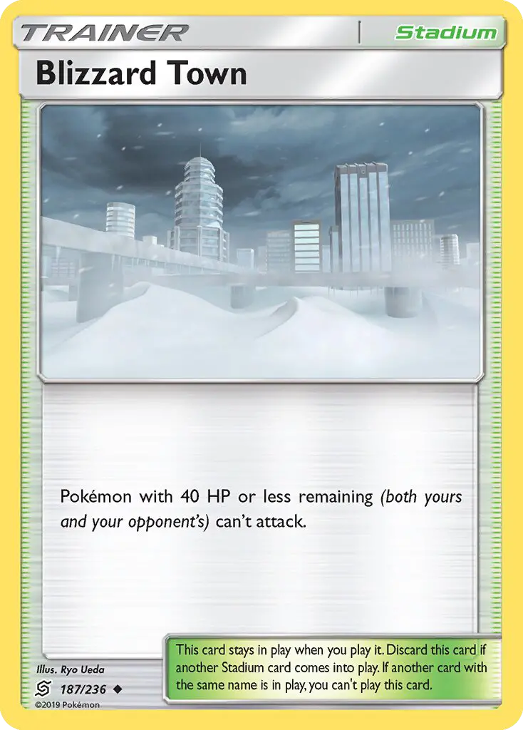 Blizzard Town, Pokémon card