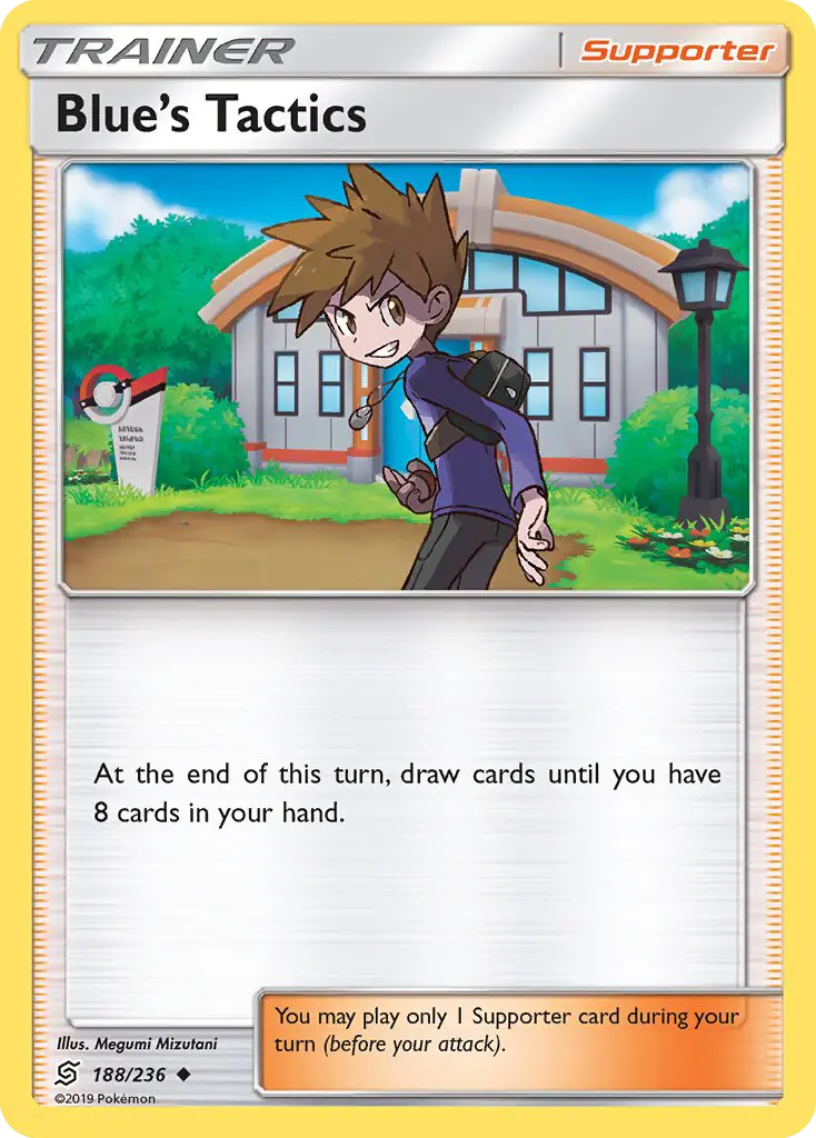 Blue’s Tactics, Pokémon card