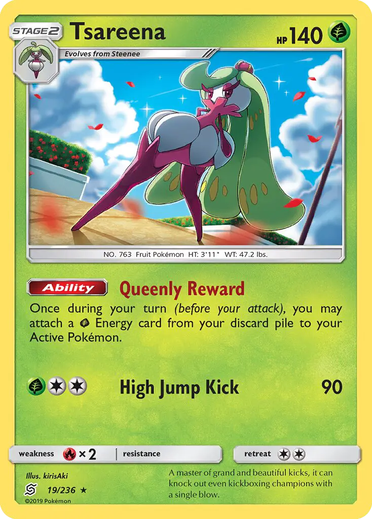 Tsareena, Pokémon card