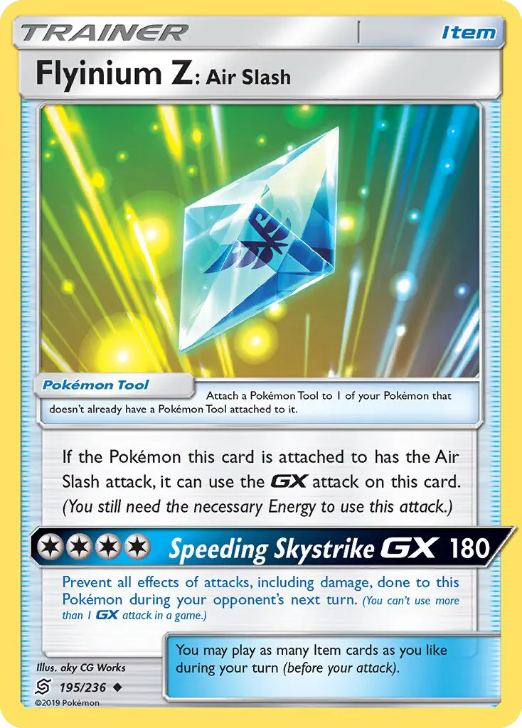 Flyinium Z: Air Slash, Pokémon card