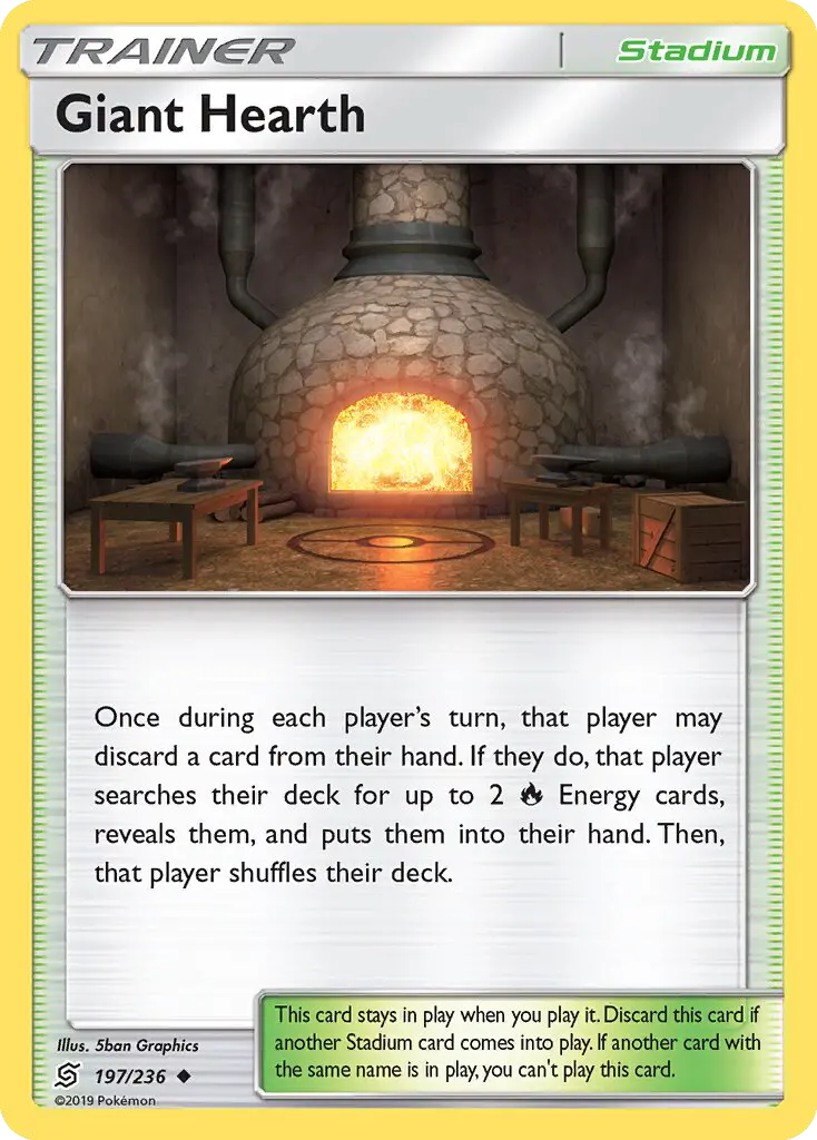 Giant Hearth, Pokémon card