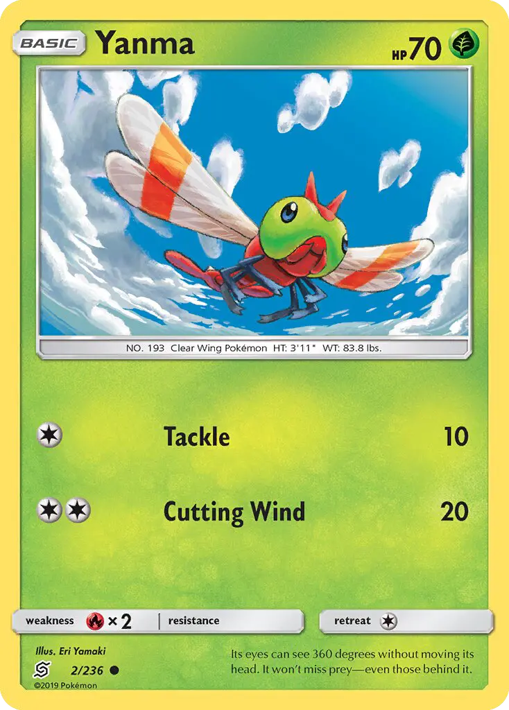 Yanma, Pokémon card