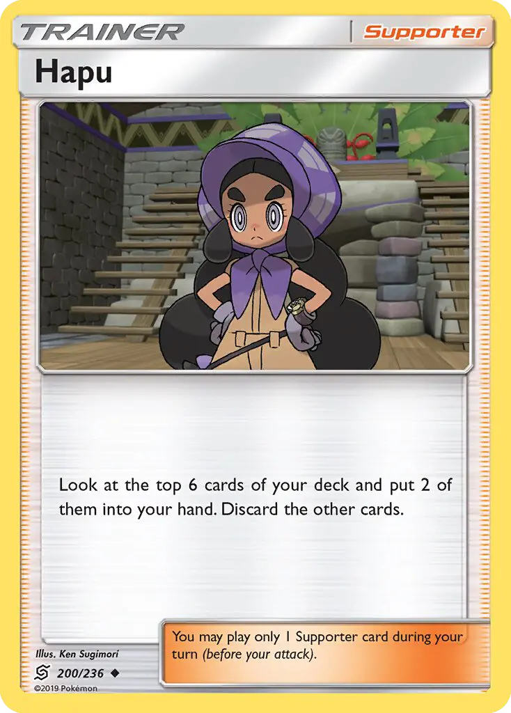 Hapu, Pokémon card