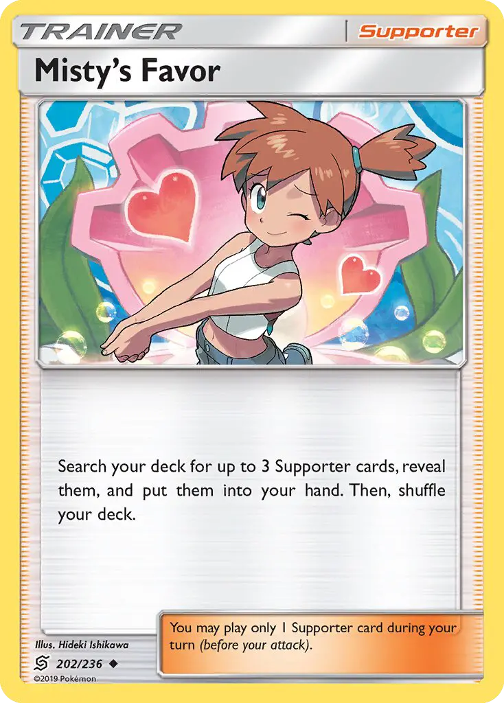 Misty’s Favor, Pokémon card