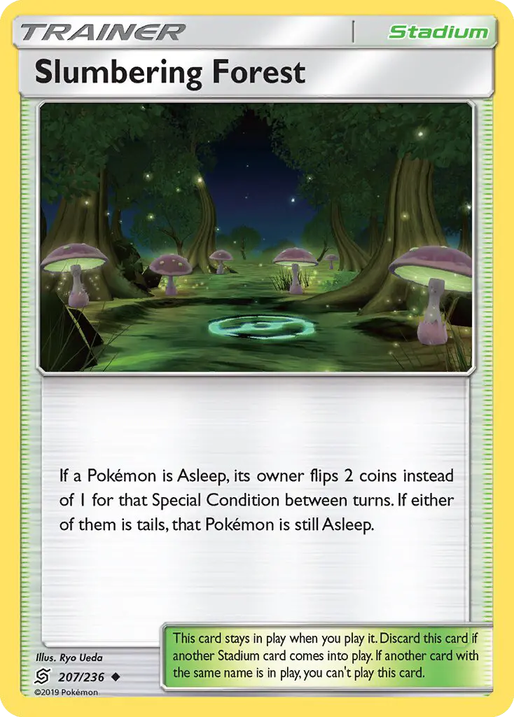 Slumbering Forest, Pokémon card