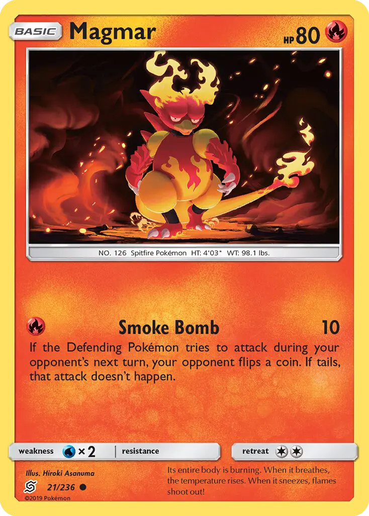 Magmar, Pokémon card