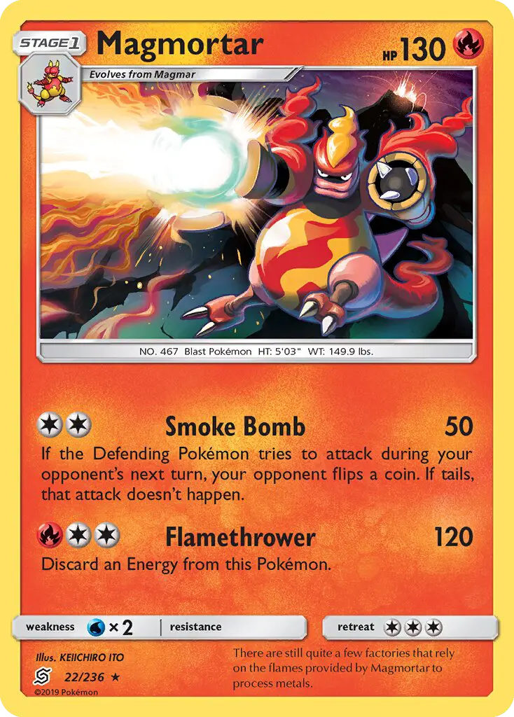 Magmortar, Pokémon card