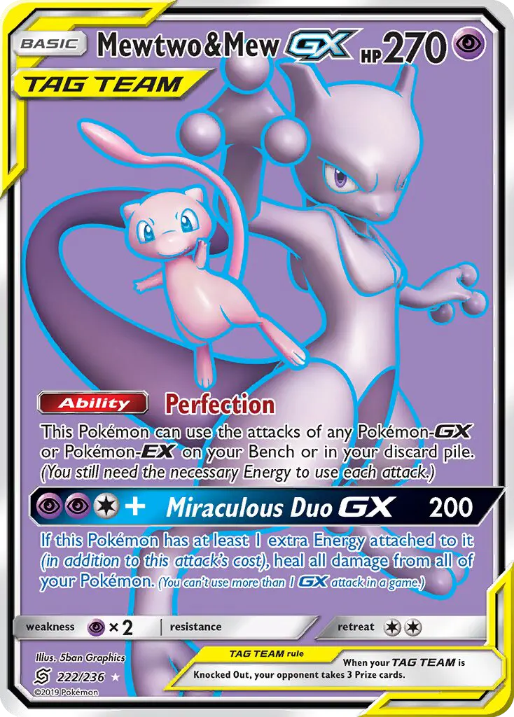 Mewtwo & Mew GX, Pokémon card