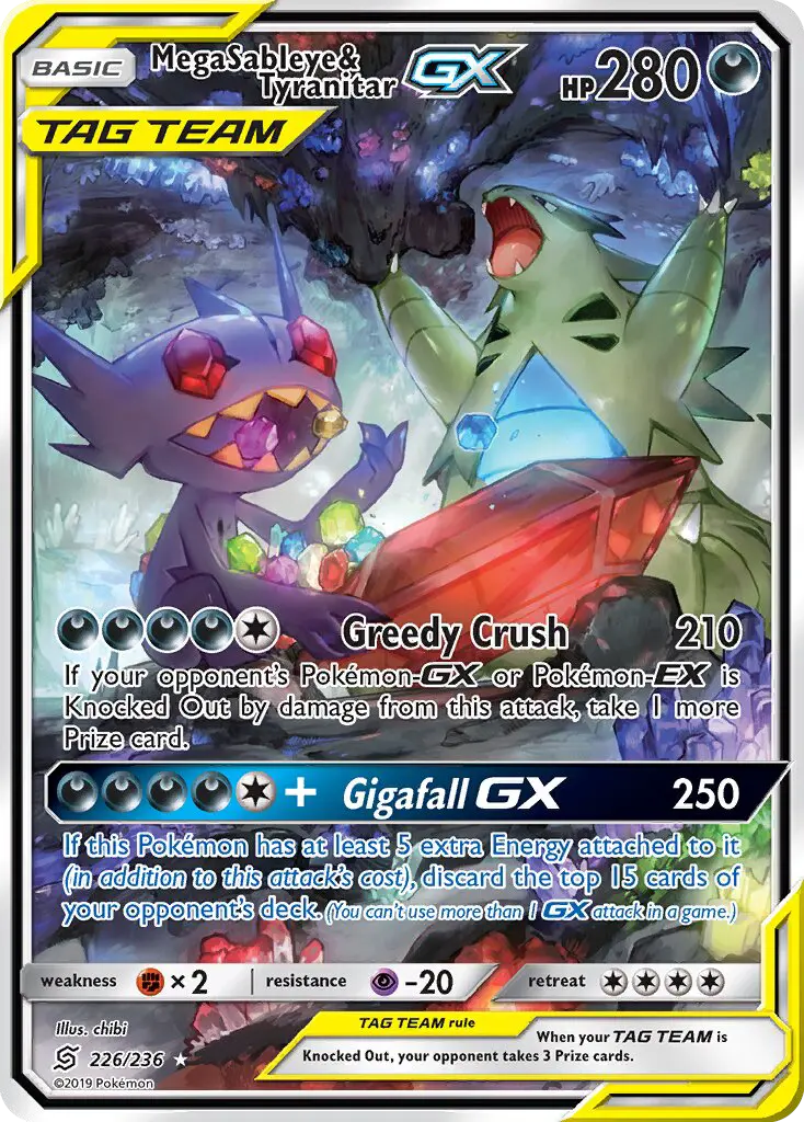 Mega Sableye & Tyranitar GX, Pokémon card