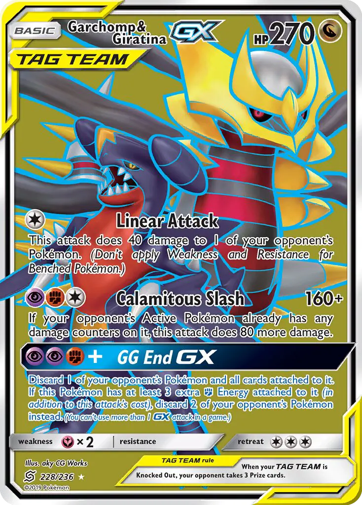 Garchomp & Giratina GX, Pokémon card
