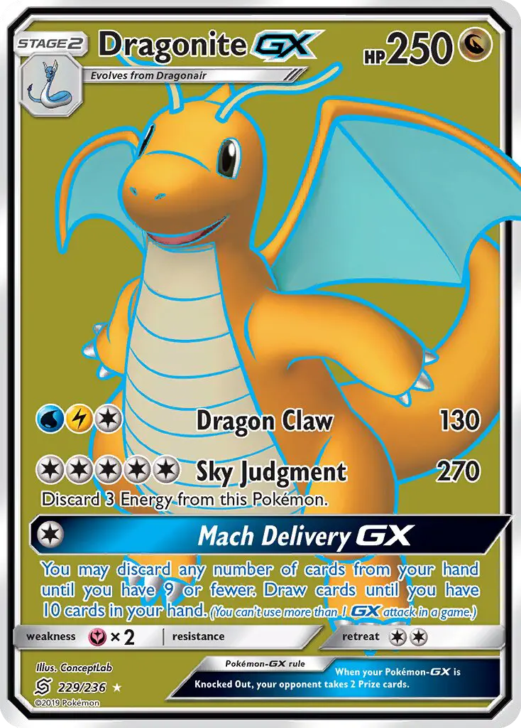 Dragonite GX, Pokémon card