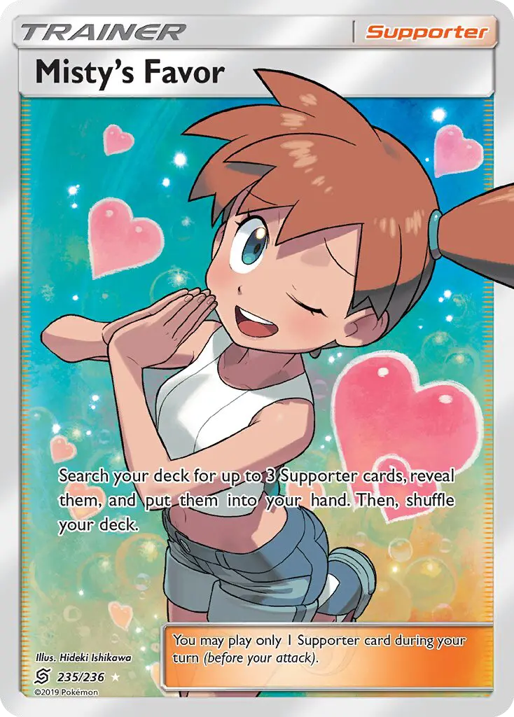 Misty’s Favor, Pokémon card