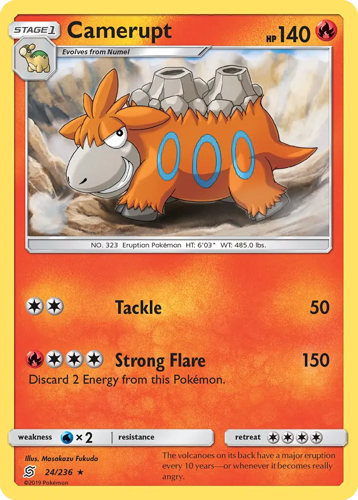 Camerupt, Pokémon card