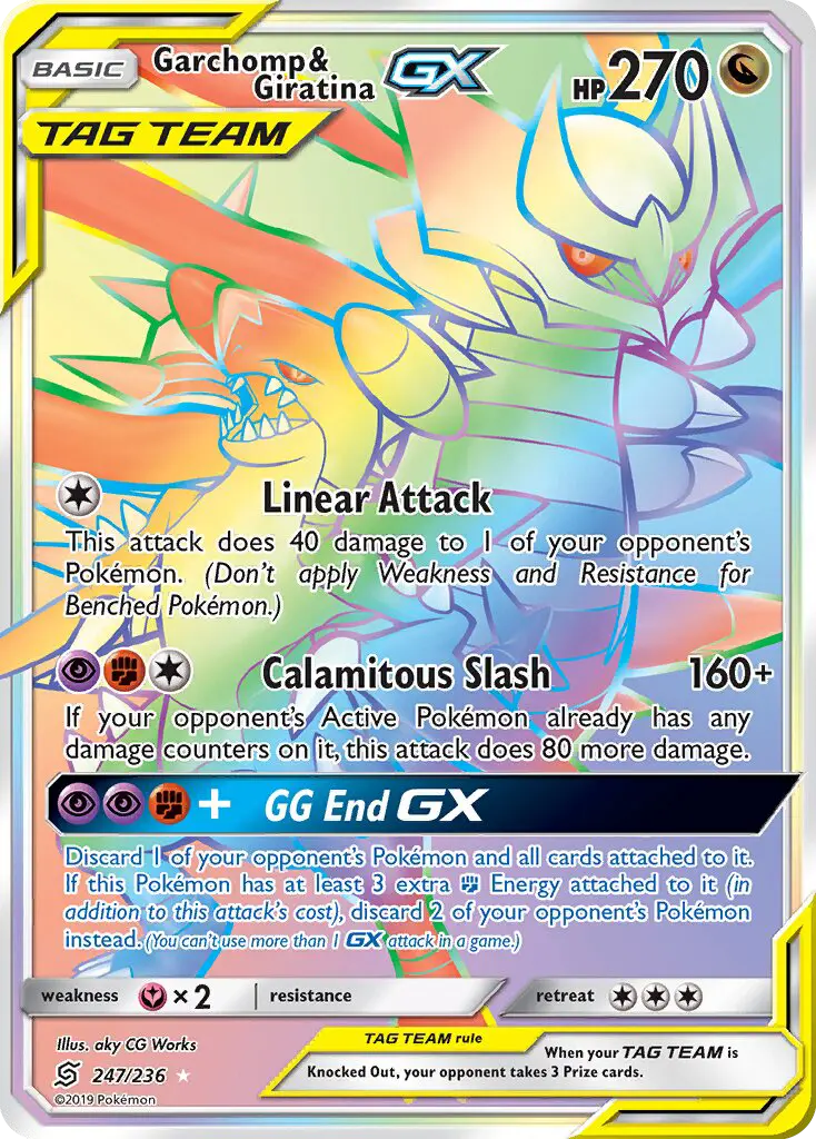 Garchomp & Giratina GX, Pokémon card