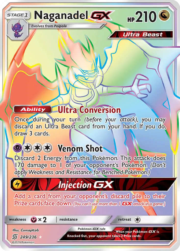 Naganadel GX, Pokémon card