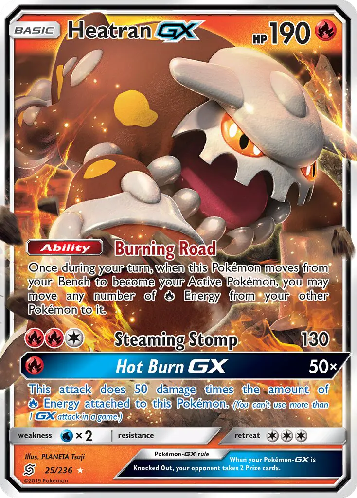 Heatran GX, Pokémon card