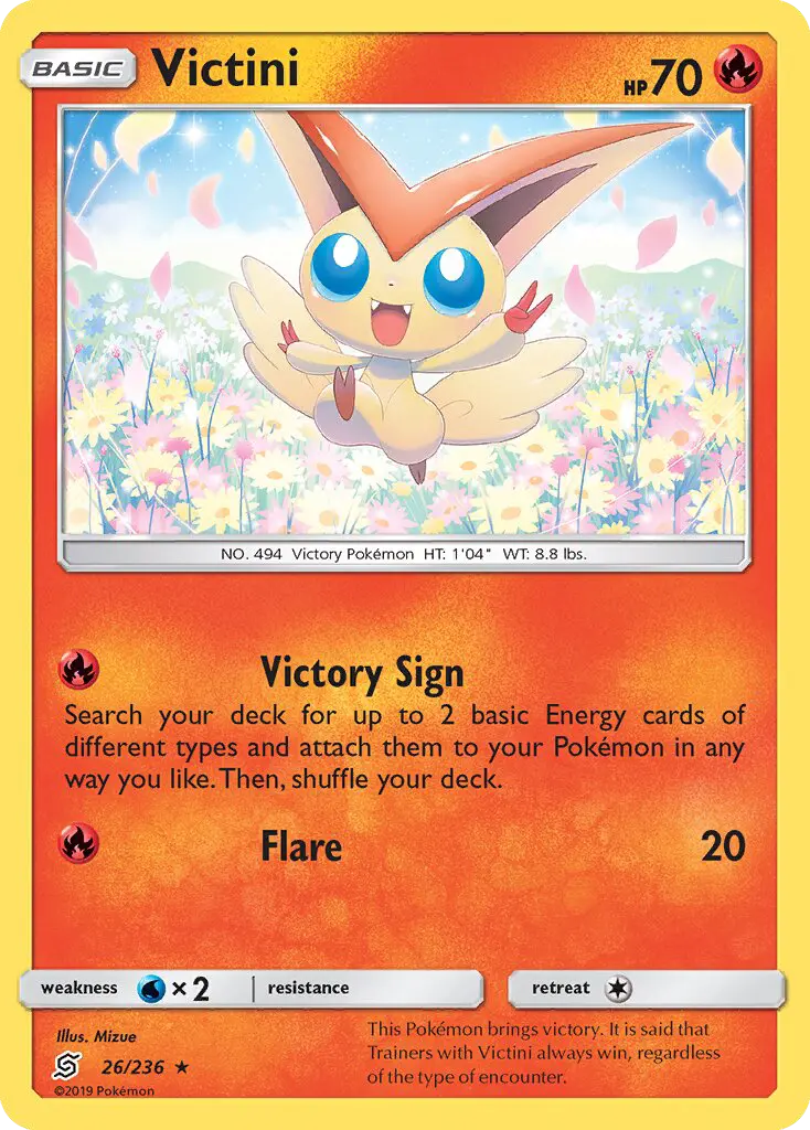 Victini, Pokémon card