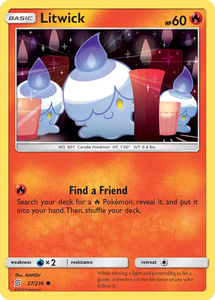 Litwick, Pokémon card