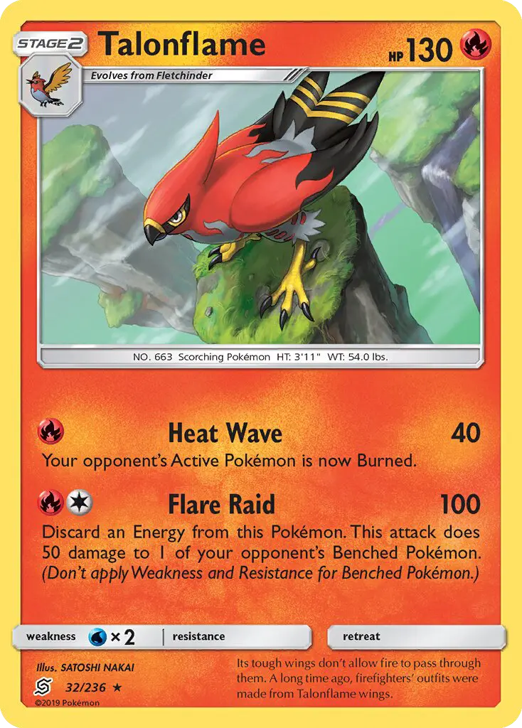 Talonflame, Pokémon card